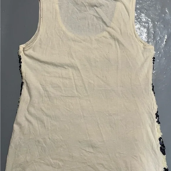 LOFT Navy and White Sequin Tank Top - Picture 6 of 6
